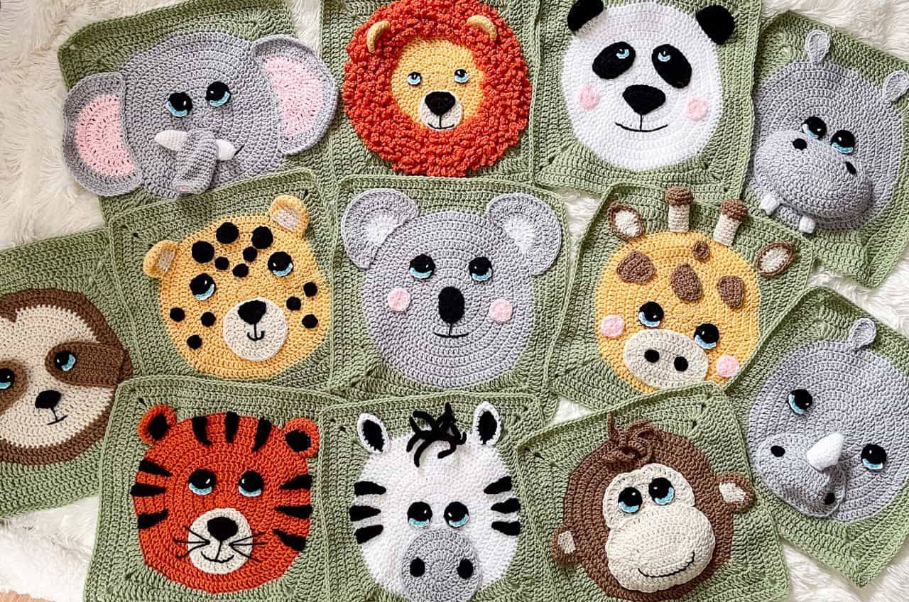 Crochet Animal Blanket Free Crochet Pattern